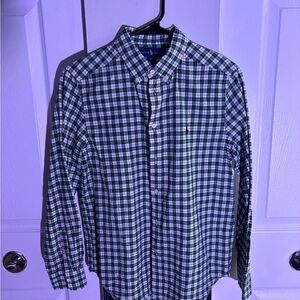 Polo Ralph Lauren Green Plaid Men's Oxford Dress Shirt L
